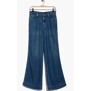 7 For All Mankind Modern Dojo High Waist Flare Jeans Dark Wash Denim - NEW